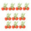 10Pieces Simulation Orange Model with Leaf Realistic-L 1