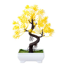 Realistic Artificial Potted Plant For Home And Office-Yellow