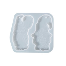 Xmas Old Man Pendant Silicone Mould Epoxy Resin Mold DIY-005