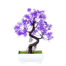 Easy to Maintenance Small Artificial Plant Decorative-Blue