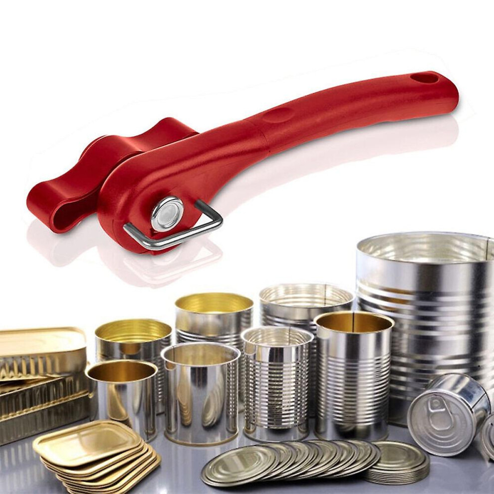 Kikidex (As Show, One Size) New Manual Can Opener Multifunction Stainless Steel Safety Side Cut Manual Can Tin Opener