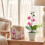 Realistic Artificial Bonsais Orchids Plant with-Spotted orange 4