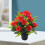 2pcs Durable Artificial Roses Realistic Silk Roses-Red 7
