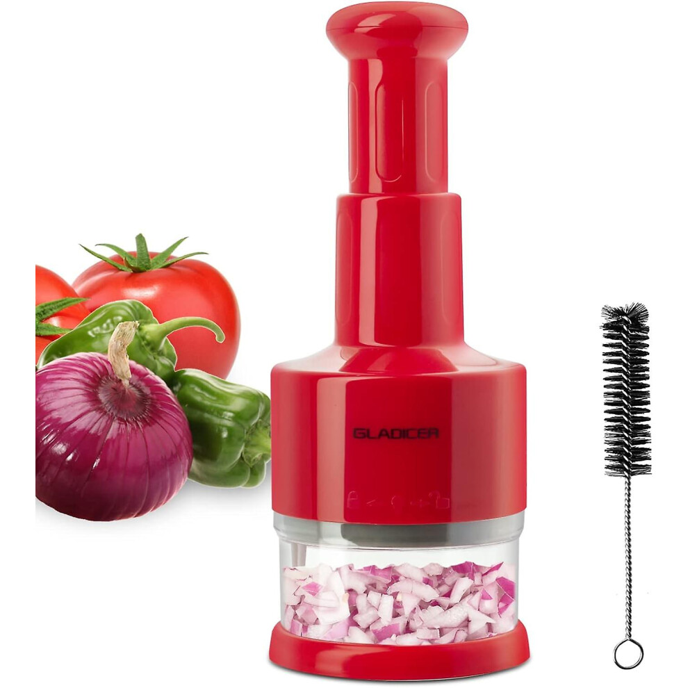 Kikidex (As Show, One Size) Food Chopper, Manual Vegetable Onion Chopper