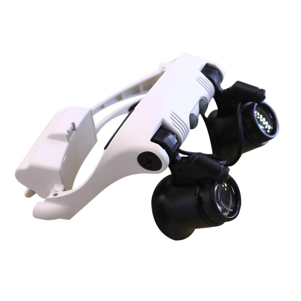 Light/White Ed Magnifying Glass Bench Magnifier, Clip-On Magnifier, Magnifier With Jewelry Loupe,