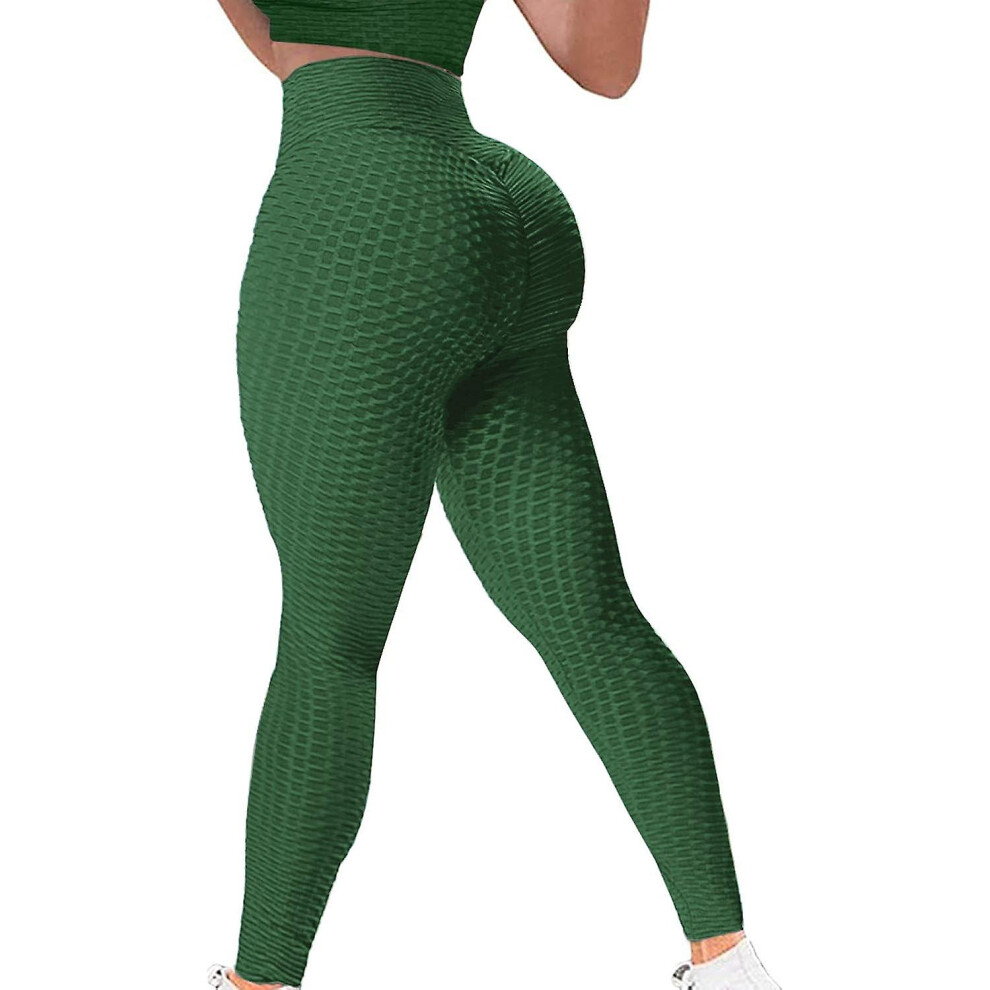 Kikidex (As Show, One Size) High Waist Butt Lifting Anti Cellulite Workout Leggings For Women Yoga Pants Tummy Control Leggings Tight