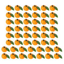 Fruit Orange artificiel avec feuille, Simulation d'orange pour