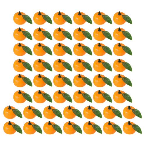 Fruit Orange artificiel avec feuille, Simulation d'orange pour