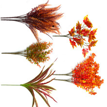 Künstliche Herbstpflanze mit flexiblem Blatt-Kunststoffstrauch