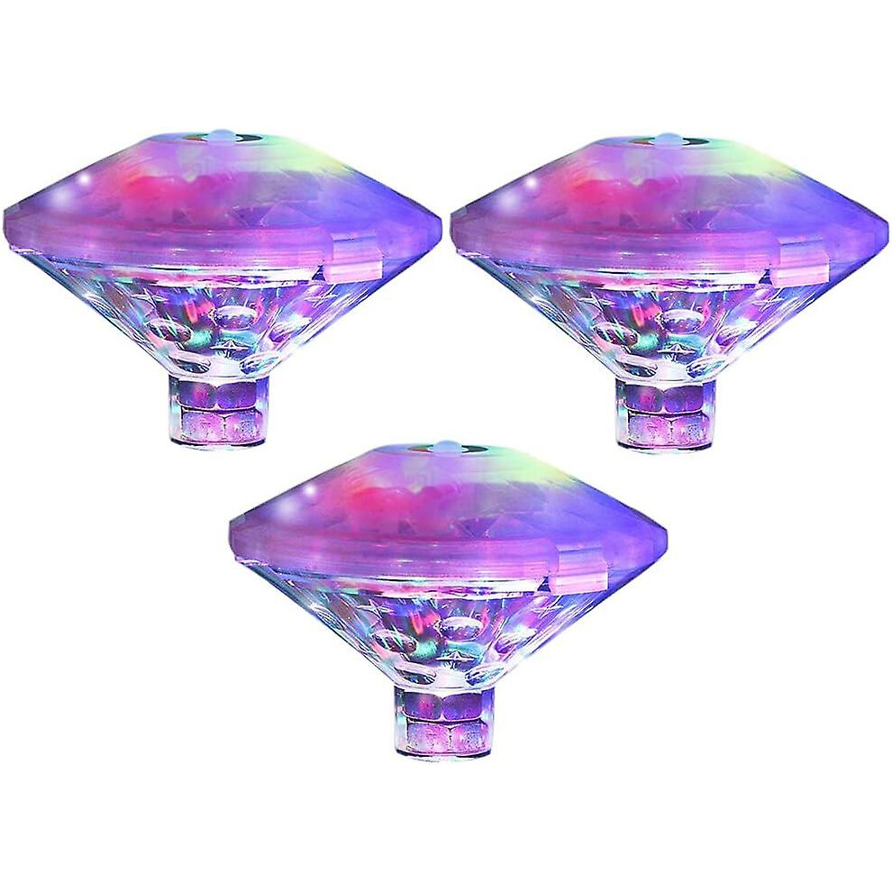 Kikidex (As Show, One Size) Color Pool Floating Lamp, Disco Bath Ip68 Submersible Led Led Underwater With 7 Modes For Bathroom P Light