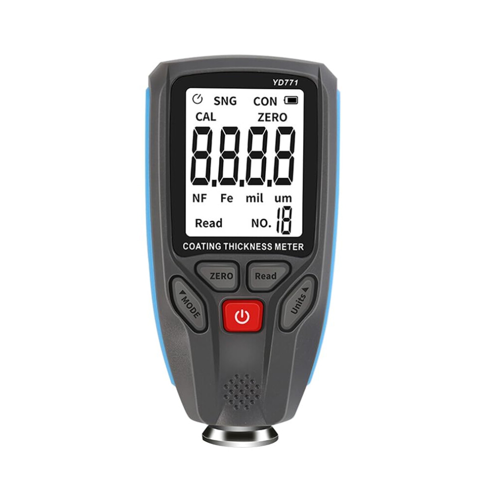 Yd771 1300Um Digital Car Paint Film Thickness Meter, Fe/Nfe Coating Tester, Backlight Display Gauge 9393856736294