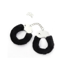 Black Nylon Sleeve Sex Cuffs - Adjustable Length, Plush Nylon, Model F9, Couple Gift