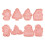 8 PCS Christmas Style Cookie Cutter Biscuit Mold Plastic 1