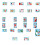 Christmas Window Clings-Color electrostatic stickers BQ055 2
