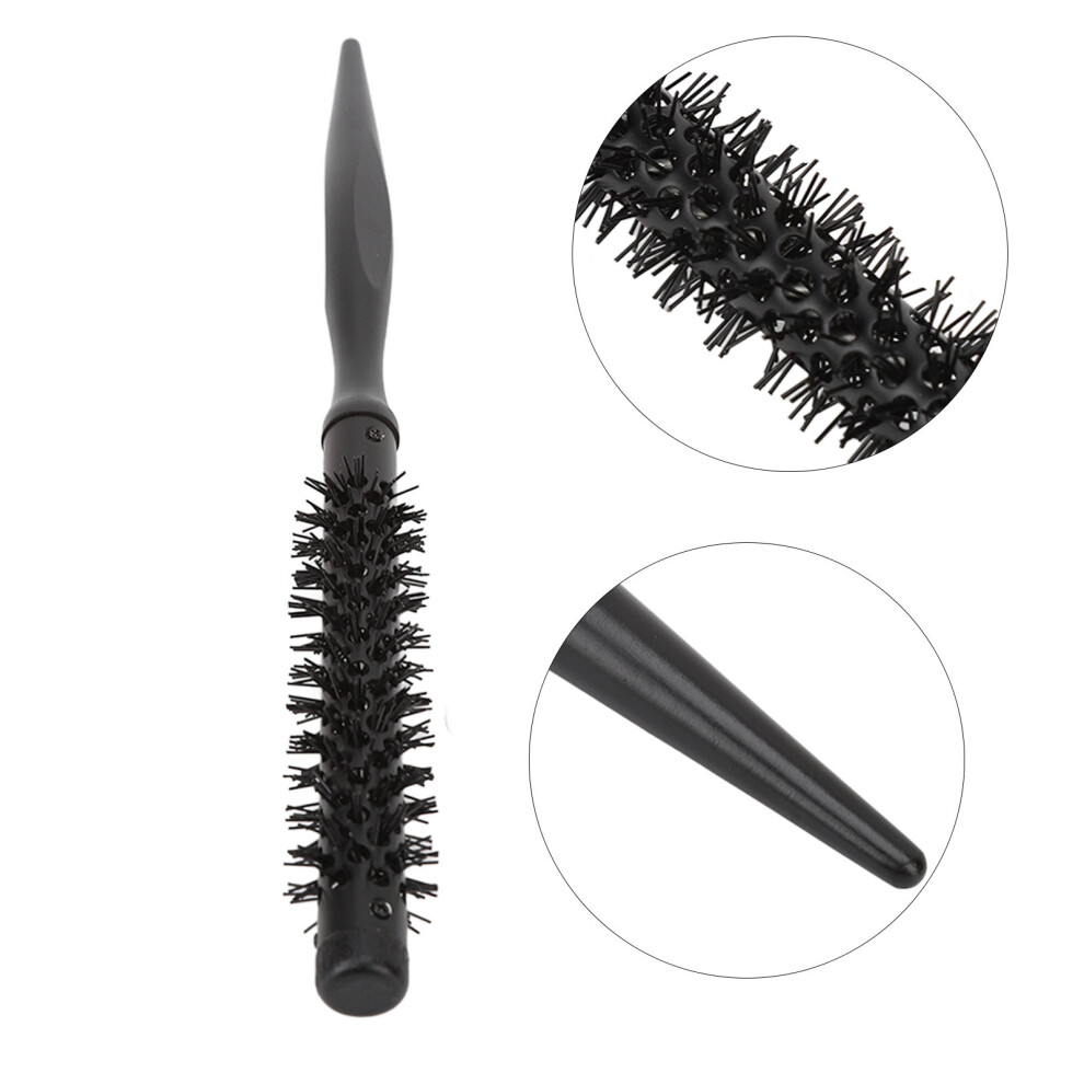 Unisex Beard Hair Brush Wooden Handle Ergonomic Nylon Teeth Portable Hair Styling Tool