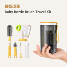 Tragbares Babyflaschenbürsten-Set, Reinigungsset