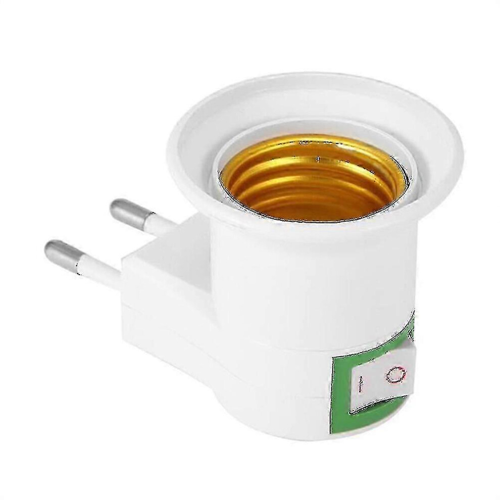 E27 lamp socket converter adapter with control switch