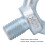 2PCS M22 Galvanized Carbon Steel Lifting Eye Bolts, Deep Threaded 8