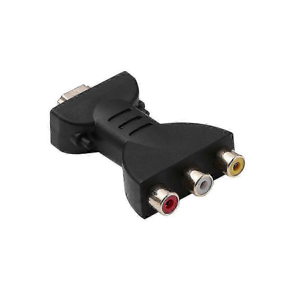 -Audio video adapters compatible with 3 RGB RCA -Male audio video adapter to 3 RCA component connector (haoyi)