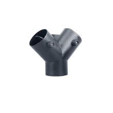 3-way ventilation duct connector, 75mm air heater valve, Y-shaped ventilation duct connector with 2 adjustable valves to control airflow