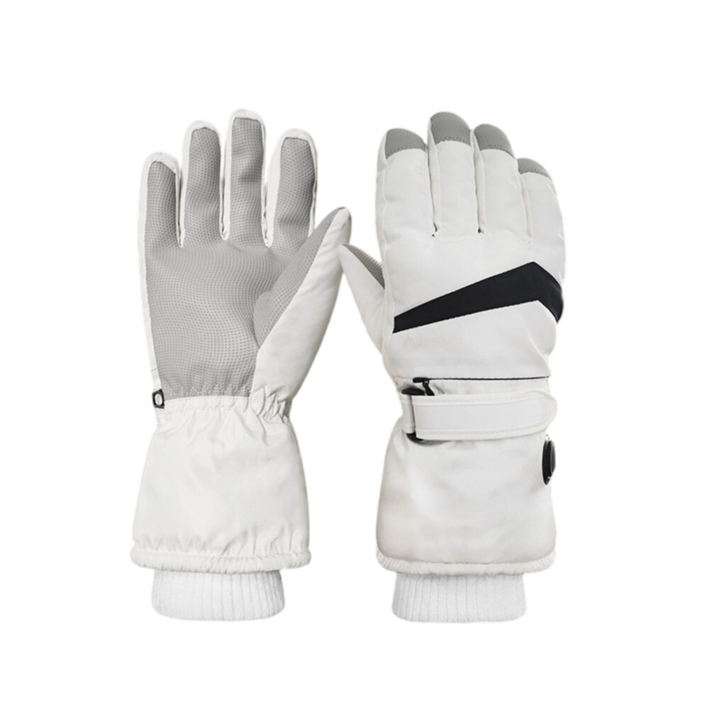 Warm Electric Heating Gauntlets Constructed In 5000Mah- White 7696000209661