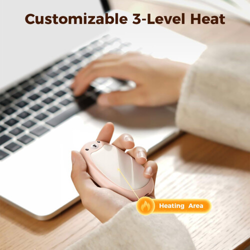 Double Magnetic Hand Warmers 2000mAh Rechargeable- Black 2