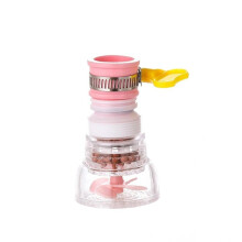 (Pink, 1 PC) Universal Kitchen Faucet Splash Proof Head Spout Extender Filter Water Saver