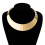 Punk Heavy Metal Torques Necklace Personalized Round-Gold 1