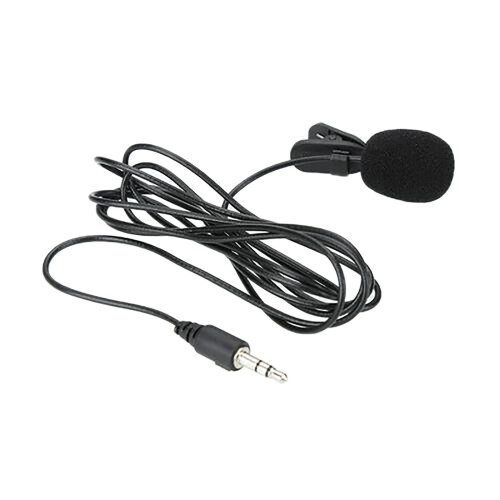 3.5mm Lavalier Microphone Hand-Free Mini Wired Collar Clip Mic