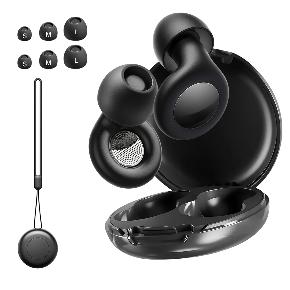 Black Earplug Reusable Silicone Earplugs With Storage Case