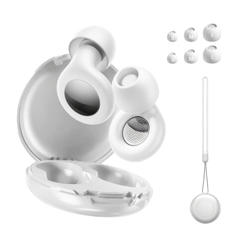 Reusable Earplug for Work Study Sleep Construction-White