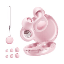 Earplug Reusable Silicone Earplugs with Storage Case for-Pink