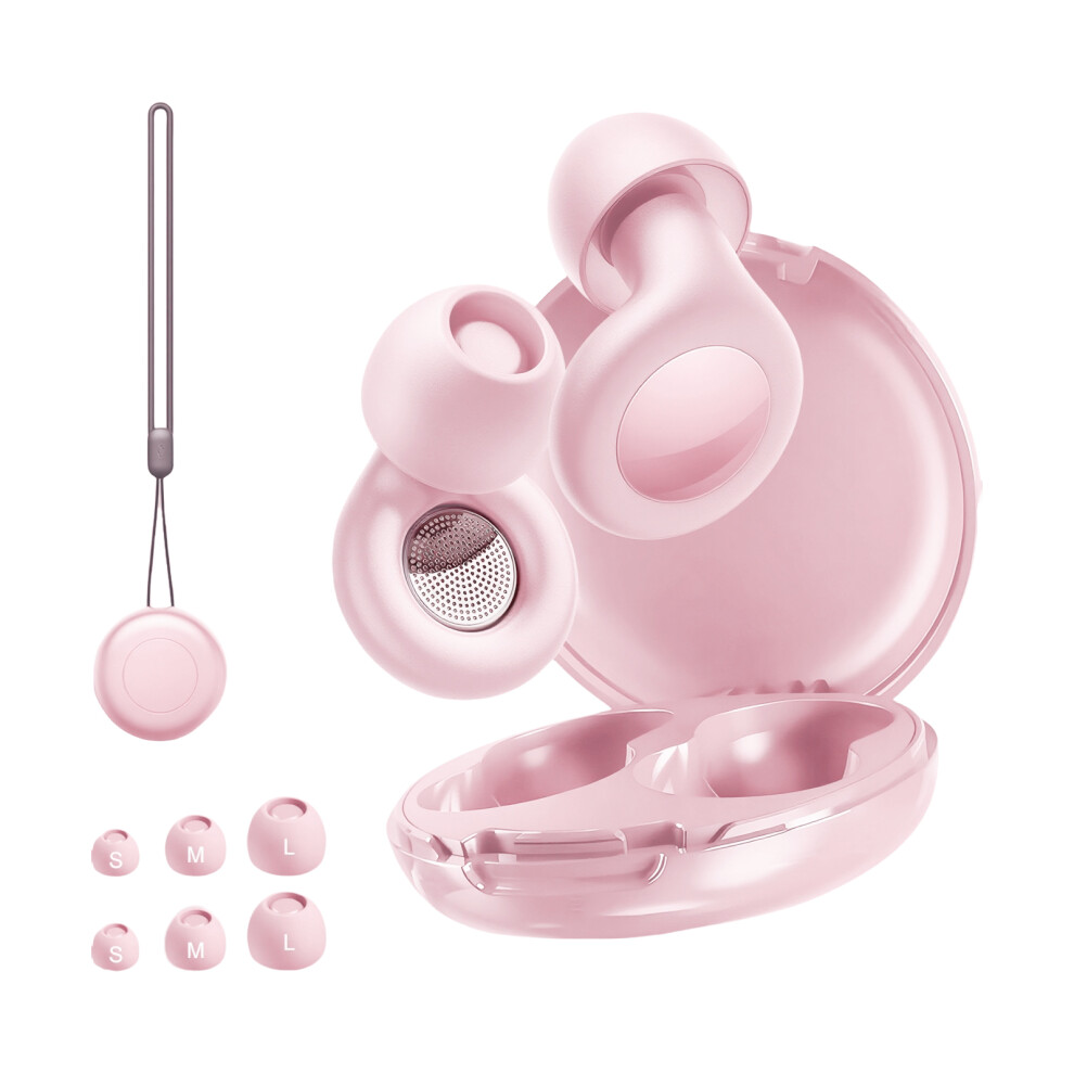 Pink Earplug Reusable Silicone Earplugs With Storage Case For