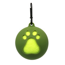 Tennis Ball Holder with Dog Leash Attachment-dark green