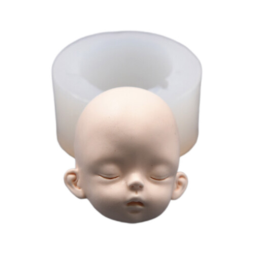 Baby Face Silicone Molds Baking Tools Handmade Doll Head Clay