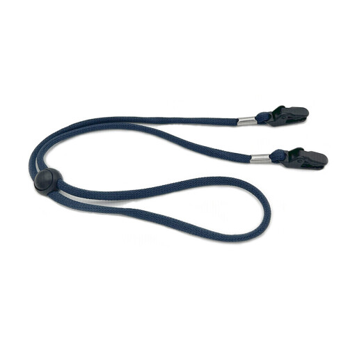 Windproof Hat Strap Outdoor Hat Wind Clip Lanyard-Navy Blue