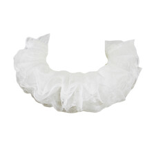 Womens Elizabethan Neck Ruff Tulle Scarf Fancy Dress-White