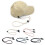 Windproof Hat Strap Outdoor Hat Wind Clip Lanyard Rope-Brown 3