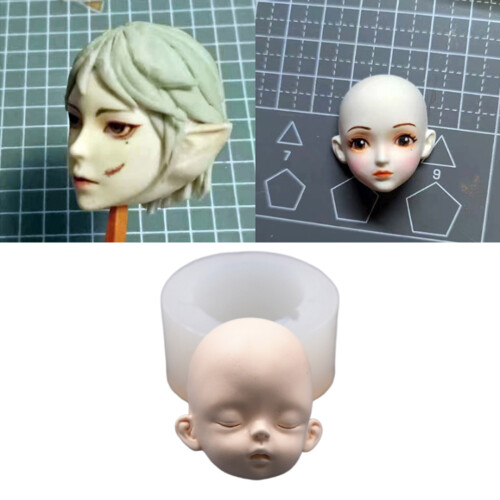 Baby Face Silicone Molds Baking Tools Handmade Doll Head Clay 1