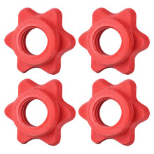 4Pcs Anti-slip Weight Lifting Fix Dumbbell Dumbbell Nut-Red