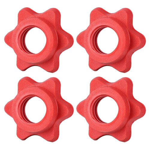 4Pcs Anti-slip Weight Lifting Fix Dumbbell Dumbbell Nut-Red