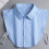 Triangle Shape False Collar Summer Spring Woman-Light Blue 5