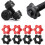 4Pcs Anti-slip Weight Lifting Fix Dumbbell Dumbbell Nut-Red 6