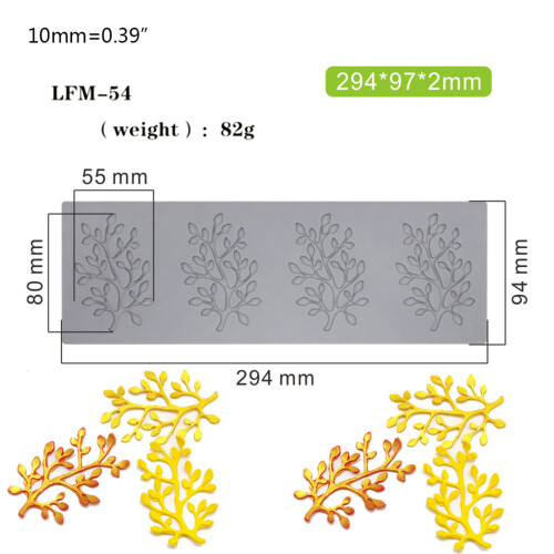 Leaf Shape Silicones Molds Chocolate Dessert-4 2