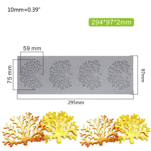 Leaf Shape Silicones Molds Chocolate Dessert-4 1
