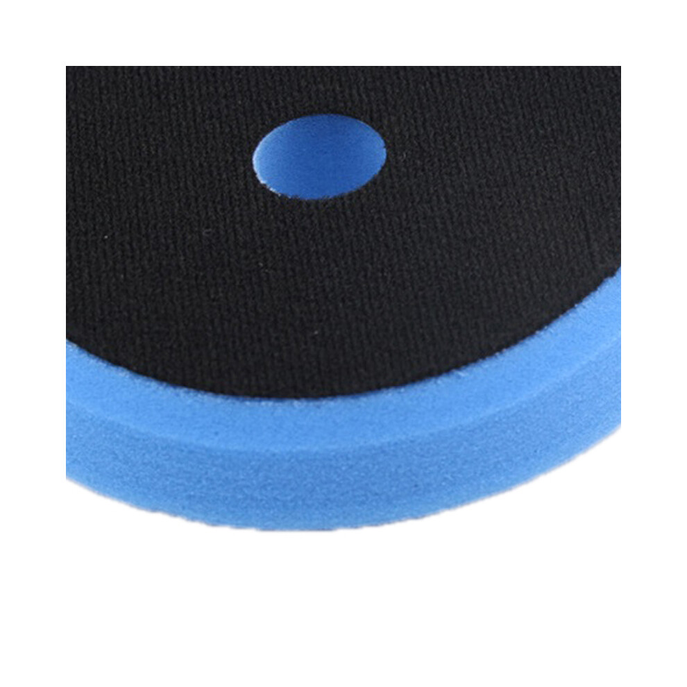 Blue 5In Car Polishing Pad Sponge Buffer For Waxing Cleaning Drill Adapter