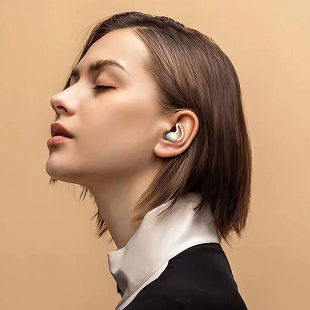 Light/Gray Latex 3-Layer Noise Cancelling Sleeping Ear Plugs For Home Office