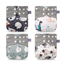 4 Stück/Packung Baby-Stoffwindeln, waschbar,