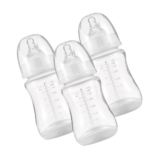 Babyflaschen mit Silikonsauger und 1