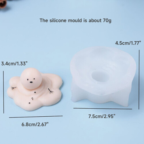 Christmas Snow Melting Silicone Mold Project Making Making DIY 2